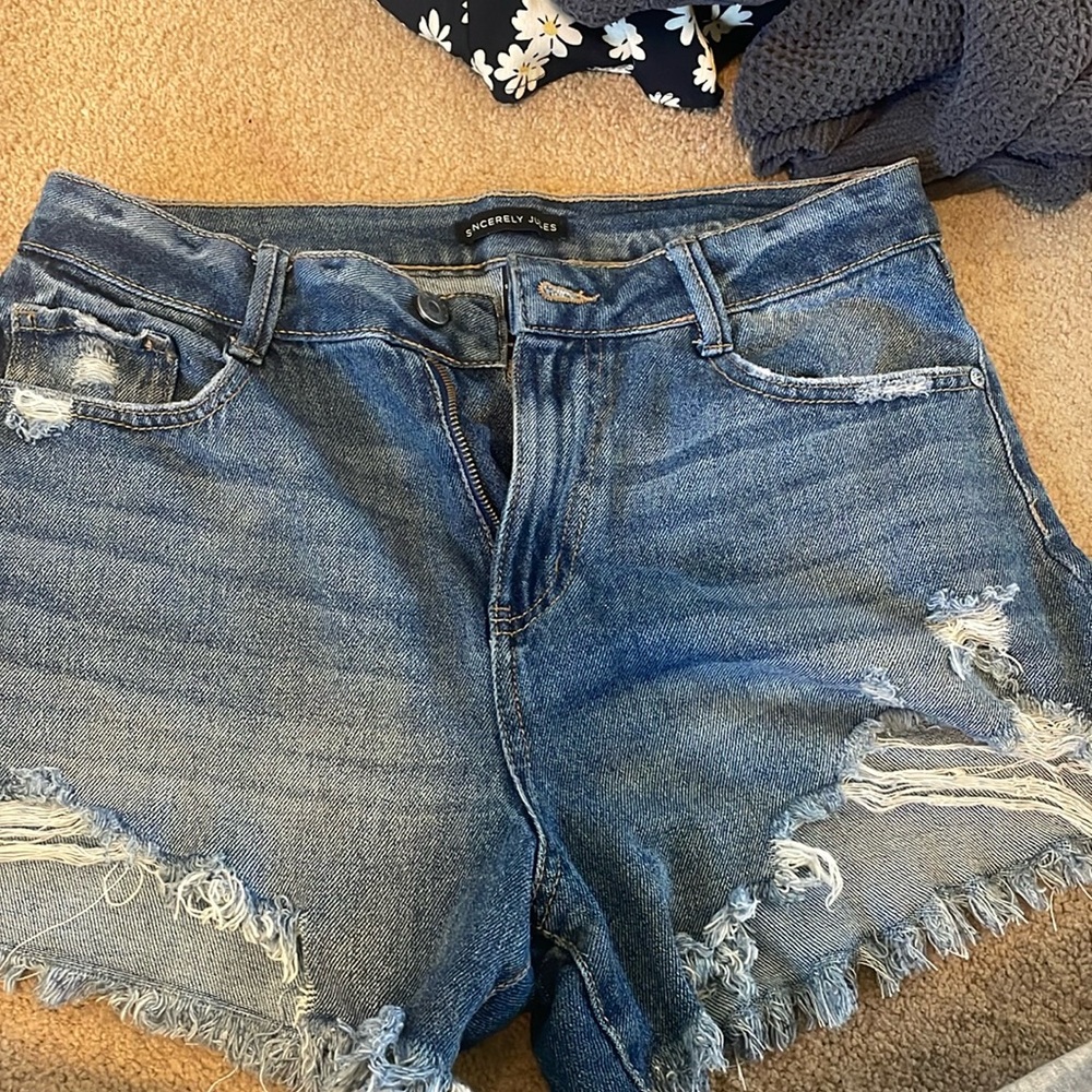 denim shorts from sincerely Jules purchased from tgmaxx